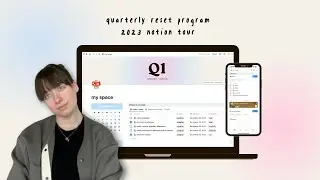 using notion to achieve goals in 2023 | quarterly reset notion tour