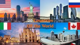 20 Countries of the World | Ideal for kids learning, geography, and educational YouTube channels.