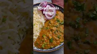 Mixed Lentils Recipe |Indian Comfort Dal for Weeknight Dinner #indianfood #dal #reels #mixed #vegan