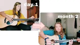 HOW I LEARNED GUITAR IN 2 MONTHS // guitar progress video