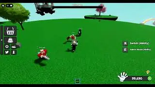 mes gameplay slap battles partie 1