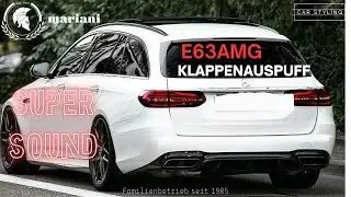 Mercedes E63 AMG W213 Klappenauspuff Sound von mariani ® I  Tuning für S213 Facelift