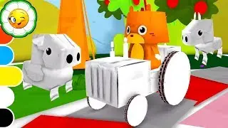 Pango Paper Color #2  Новая игра-раскраска! Игровой мир: Ферма!