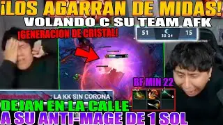 LOS AGARRAN DE MIDAS!! MACARIUS VOLANDO CON SU TEAM AFK, DEJAN EN LA CALLE A SU AM DE 1 SOL DOTA 2