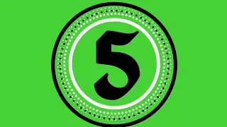 Countdown Timer 5 Second | No Copyright Video | 4K With Sound #greenscreen #gk #countdown #logo#quiz