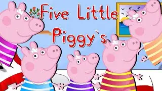 five little pigs jumping on the bed nursery rhymes for kids song