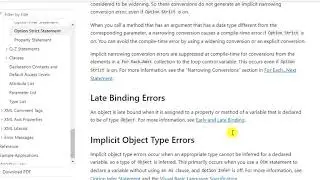 Option Strict On Off