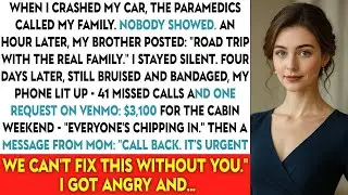 When I Crashed My Car, The Paramedics Called My Family. Nobody Showed. An Hour Later...