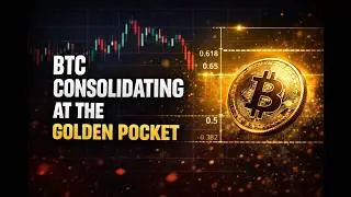 LIVE: BTC Consolidating At The Golden Pocket -- Key Levels and Trade Hunting