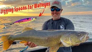 How to Catch Walleyes and Smallmouth Using JIGGING SPOONS and DROP SHOTS!