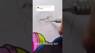 Drawing Spiderman Villains Part 7 Kingpin #spiderman #marvel #cartoon #drawing #art