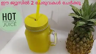 ഇനി പൈനാപ്പിൾ ജ്യൂസ് തയാറാക്കുമ്പോൾ ഇത് കൂടി ചേർത്ത് നോക്കൂ | Pineapple juice | molees kitchen |