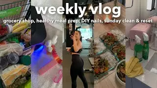 VLOG | Продуктовый магазин, воскресная уборка и перезагрузка, приготовление здоровой еды, маникюр...