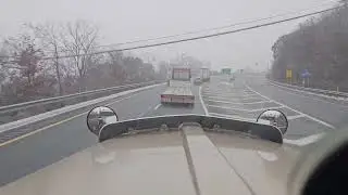 Jake braking off the grade on Pennsylvania 