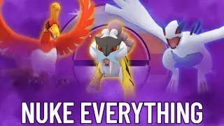 TRIPLE SHADOW JOHTO LEGENDARIES NUKE EVERYTHING IN THE RETRO CUP #pokemongo #retrocup #gbl