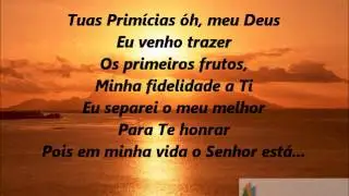 Tuas primícias-Playback legendado