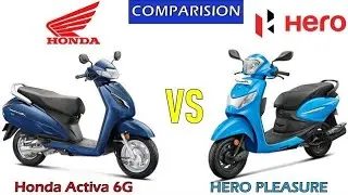 Honda Activa 6G vs Hero Pleasure Scooters Comparison