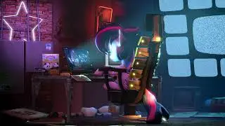 [PonySFM] Twillight Sparkle just sitting in cyberpunk