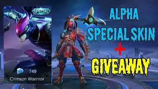 Alpha Special Skin | Crimson Warrior | Mobile Legends: Bang Bang