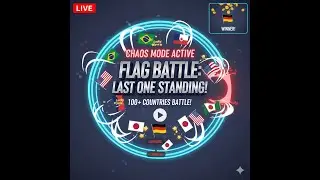ALL COUNTRY FLAGS FIGHT TO SURVIVE 🌍 | Last Flag Standing LIVE 🔴