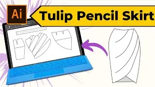 Tulip Skirt - Skirt with a Drape - Add some style to your pencil skirt