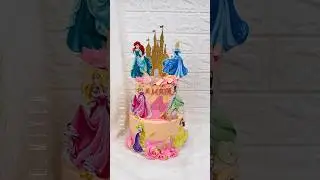 Princess 👸🏼 Two tier cake           #cake #fancycakes #trendycakes #cakedecorating #creativecakes