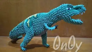 Papercraft 3d origami tyranosaurus rex tutorial part 1