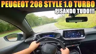 PISANDO TUDO NO PEUGEOT 208 STYLE TURBO!!!