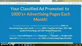 Classified advertising Submission Service
