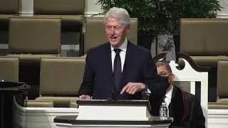 WATCH: Former President Bill Clinton delivers remarks at the funeral of Hank Aaron