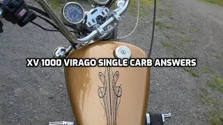 Xv 1000 Virago single carb answers.