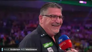 GARY ANDERSON HAS THROWN IN THE TOWEL AGAINST MICHAEL VAN GERWEN BEFORE A DART IS THROWN