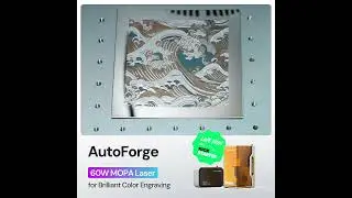 Color Explosion: Monport AutoForge 60W MOPA Fiber Laser in Brilliant Color Engraving