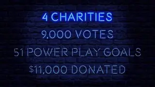 Raising money through the St. Louis Blues Power Play Goals for Kids program