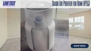 Shark Air Purifier HP153 LIVE Demo & Test | NeverChange Filter, Pet Dander & Smoke Removal