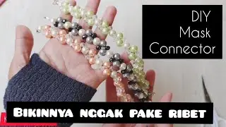 How to make pearl connector | DIY mask connector | Pearl mask connector