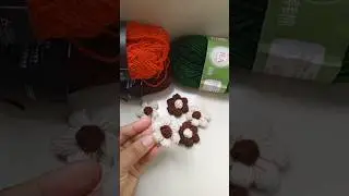 Crochet Puff Flower; #crochetflower #crochet #knitting #crochetpattern #shorts