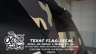 2021 4Runner Texas  overlay flag camouflage install