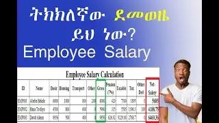 How to Calculate Employee Salary in Excel (Step-by-Step) | Basic, Gross, Pension, Tax & Net Salary