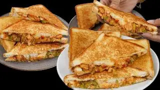 Best Chicken Sandwich Recipe | Cafe Style Loaded Chicken Sandwich 🥪😋