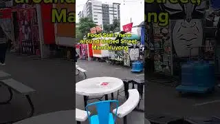 Food Stalls at Greenfield District in United Street Mandaluyong #lakbay #foodtrip