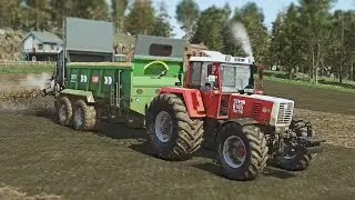 STEYR 8165 Manure Spreading FS25