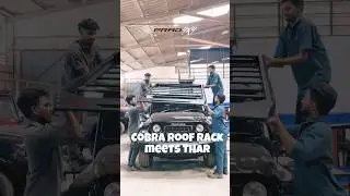 Fastest Roof Rack Install on Thar ROXX  |#pradbuilt Cobra Series in 30sec short