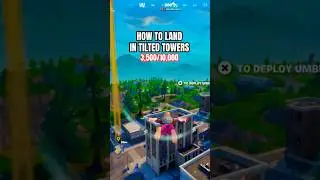 HOW TO LAND IN TILTED TOWERS 🐐 #badbunny #fortnite #gaming