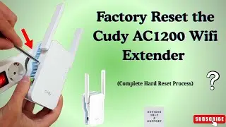 How to Reset Cudy AC1200 WiFi Extender Using Reset Button | Factory Reset Guide