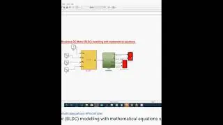 Brushless DC Motor BLDC modelling with mathematical equations -simulink model -MATLAB Projects