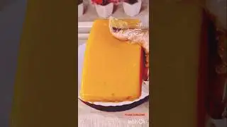 Using Only 3 Ingredient No Agar Agar No Gelatin No Colour Healthy Orange Jelly Recipe #shorts #jelly