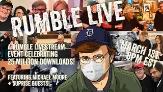 RUMBLE LIVE: Celebrating 25 Million Downloads w/ Roger Waters, Rashida Tlaib, Jeff Daniels & more!