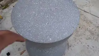glitzhome Outdoor Side Tables, Patio Sturdy Faux Terrazzo Decorative Garden Stool Plant Table Review