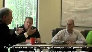 managed competition   sanitation department   mason city